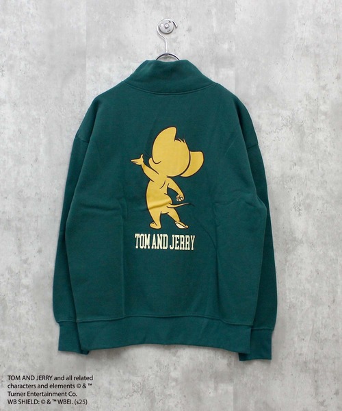Tom&Jerry(トムアンドジェリー)の「TOM&JERRY トム&ジェリー 裏起毛 ハイネック トレーナー(スウェット・メンズ・キャメル/ネイビー/チャコール/オートミール/ヘザーチャコール/ダークグリーン/杢グレー/グレイッシュベージュ・XL/L/M)」の1枚目の写真