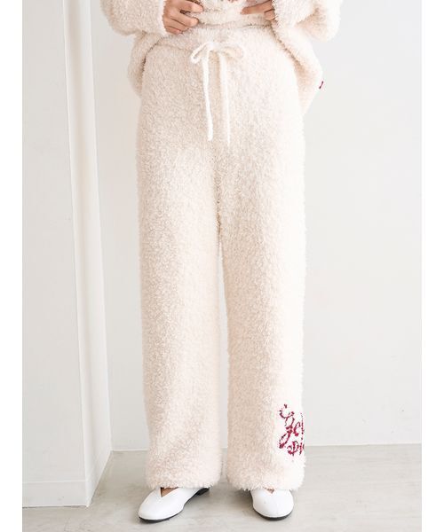 ライン⭐︎ジェラートピケ　スヌーピーベアジャガードプルオーバー＆ロングパンツ PEANUTS】【ONLINE限定】オリジナルアート ジャガードプルオーバー