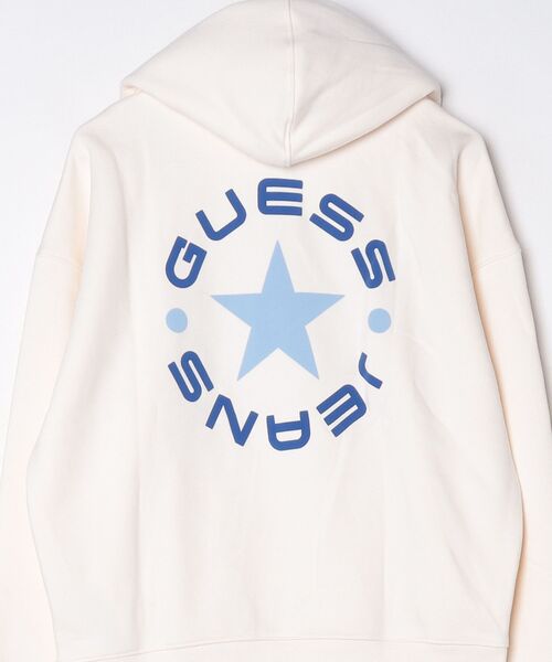 GUESS JEANS(ゲスジーンズ)の「GUESS JEANS Hood Os Star Sweat パーカー(パーカー・レディース・ホワイト系その他/ライトパープル・SMALL/MEDIUM/X-SMALL/LARGE)」の8枚目の写真