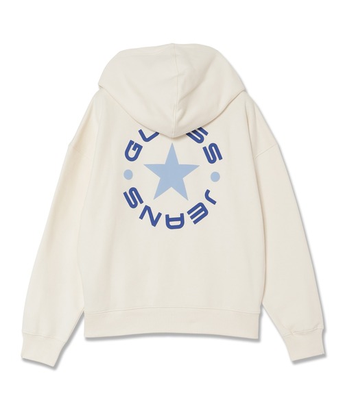 GUESS JEANS(ゲスジーンズ)の「GUESS JEANS Hood Os Star Sweat パーカー(パーカー・レディース・ホワイト系その他/ライトパープル・SMALL/MEDIUM/X-SMALL/LARGE)」の13枚目の写真