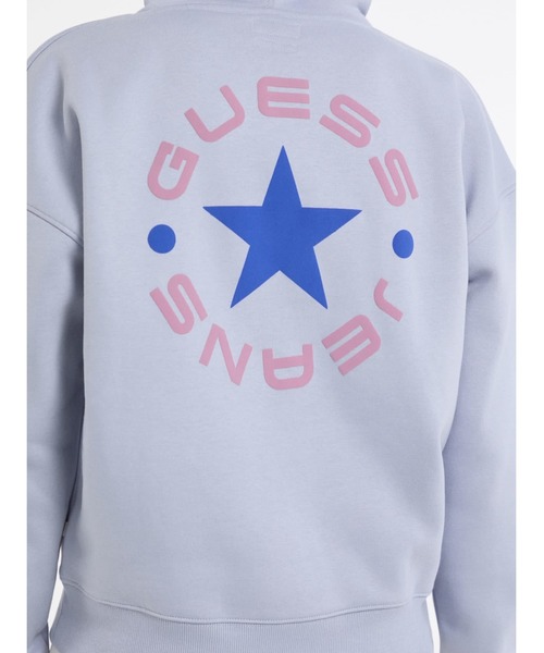 GUESS JEANS(ゲスジーンズ)の「GUESS JEANS Hood Os Star Sweat パーカー(パーカー・レディース・ホワイト系その他/ライトパープル・SMALL/MEDIUM/X-SMALL/LARGE)」の11枚目の写真