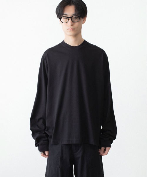 VEIN (ヴェイン)の「100/3 スエードジャージー ベッセル L/S TEE / 100/3 SUEDE JERSEY VESSEL L/S TEE(Tシャツ/カットソー・メンズ・ホワイト/ブラック・1/3/2)」の2枚目の写真