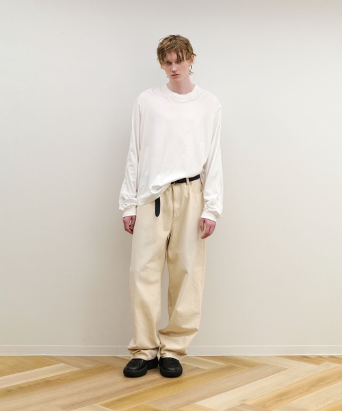 VEIN (ヴェイン)の「100/3 スエードジャージー ベッセル L/S TEE / 100/3 SUEDE JERSEY VESSEL L/S TEE(Tシャツ/カットソー・メンズ・ホワイト/ブラック・1/3/2)」の3枚目の写真