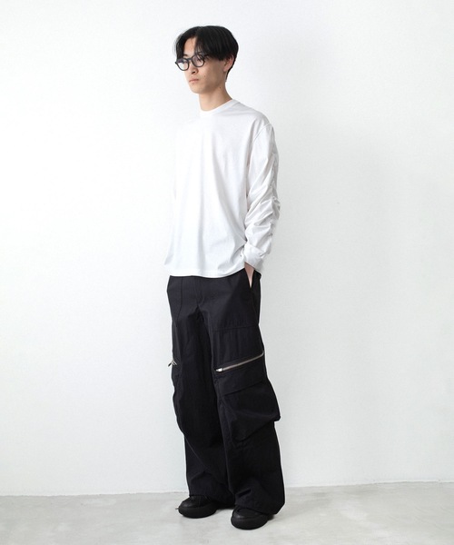 VEIN (ヴェイン)の「100/3 スエードジャージー ベッセル L/S TEE / 100/3 SUEDE JERSEY VESSEL L/S TEE(Tシャツ/カットソー・メンズ・ホワイト/ブラック・1/3/2)」の18枚目の写真