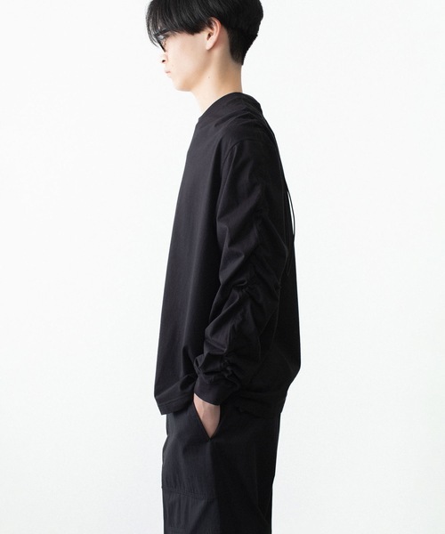 VEIN (ヴェイン)の「100/3 スエードジャージー ベッセル L/S TEE / 100/3 SUEDE JERSEY VESSEL L/S TEE(Tシャツ/カットソー・メンズ・ホワイト/ブラック・1/3/2)」の8枚目の写真