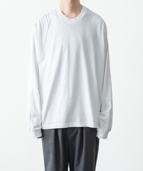 VEIN (ヴェイン)の「100/3 スエードジャージー ヴェゼル L/S TEE / 100/3 SUEDE JERSEY VESSEL L/S TEE(Tシャツ/カットソー・メンズ・ホワイト/ブラック・1/3/2)」の3枚目の写真