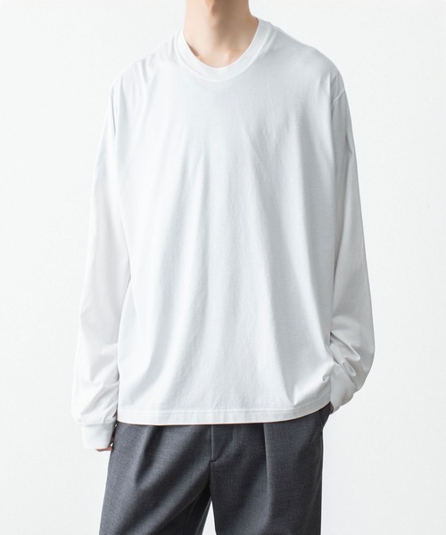 VEIN (ヴェイン)の「100/3 スエードジャージー ヴェゼル L/S TEE / 100/3 SUEDE JERSEY VESSEL L/S TEE(Tシャツ/カットソー・メンズ・ホワイト/ブラック・1/3/2)」の5枚目の写真
