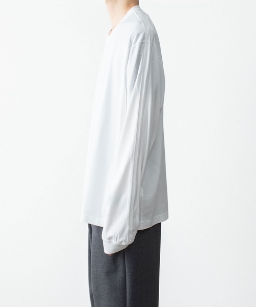 VEIN (ヴェイン)の「100/3 スエードジャージー ヴェゼル L/S TEE / 100/3 SUEDE JERSEY VESSEL L/S TEE(Tシャツ/カットソー・メンズ・ホワイト/ブラック・1/3/2)」の6枚目の写真