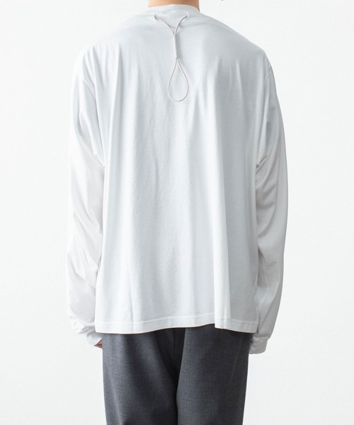 VEIN (ヴェイン)の「100/3 スエードジャージー ヴェゼル L/S TEE / 100/3 SUEDE JERSEY VESSEL L/S TEE(Tシャツ/カットソー・メンズ・ホワイト/ブラック・1/3/2)」の7枚目の写真