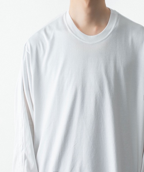 VEIN (ヴェイン)の「100/3 スエードジャージー ヴェゼル L/S TEE / 100/3 SUEDE JERSEY VESSEL L/S TEE(Tシャツ/カットソー・メンズ・ホワイト/ブラック・1/3/2)」の9枚目の写真