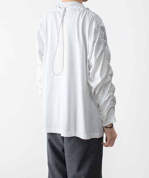 VEIN (ヴェイン)の「100/3 スエードジャージー ヴェゼル L/S TEE / 100/3 SUEDE JERSEY VESSEL L/S TEE(Tシャツ/カットソー・メンズ・ホワイト/ブラック・1/3/2)」の11枚目の写真