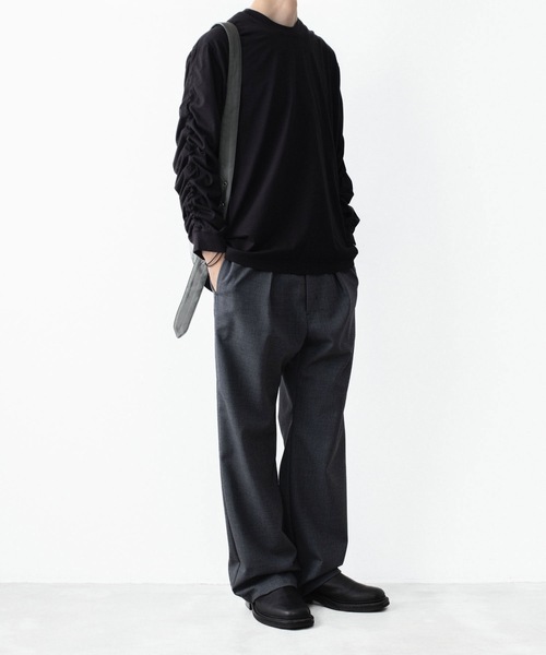 VEIN (ヴェイン)の「100/3 スエードジャージー ヴェゼル L/S TEE / 100/3 SUEDE JERSEY VESSEL L/S TEE(Tシャツ/カットソー・メンズ・ホワイト/ブラック・1/3/2)」の16枚目の写真