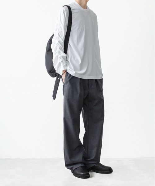 VEIN (ヴェイン)の「100/3 スエードジャージー ヴェゼル L/S TEE / 100/3 SUEDE JERSEY VESSEL L/S TEE(Tシャツ/カットソー・メンズ・ホワイト/ブラック・1/3/2)」の12枚目の写真