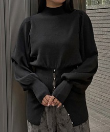 【&g'aime 】 ウエストボタンチュニック Waist-Buttoned Tunic