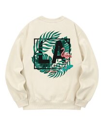 KMC0039 フラミンゴ裏起毛スウェット - クリーム