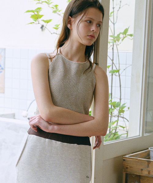 ANDNEEDS(アンドニーズ)の「Oliver halter sleeveless (ecru)(Tシャツ/カットソー・レディース・その他・FREE)」の3枚目の写真