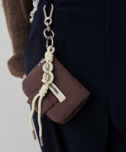 HANNE（アン）の「コンパクトポーチチャーム（ポーチ・レディース・ブラウン/ブラック・FREE）」の4枚目の写真