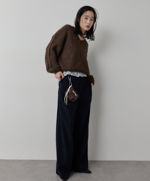 HANNE（アン）の「コンパクトポーチチャーム（ポーチ・レディース・ブラウン/ブラック・FREE）」の6枚目の写真