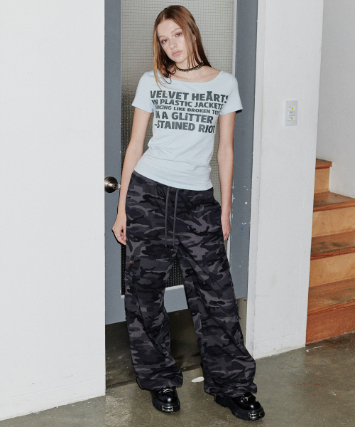 runningHIGH（ランニングハイ）の「レタリングスリムH/Sティー[スカイブルー]（Tシャツ/カットソー・レディース・その他・F）」の2枚目の写真