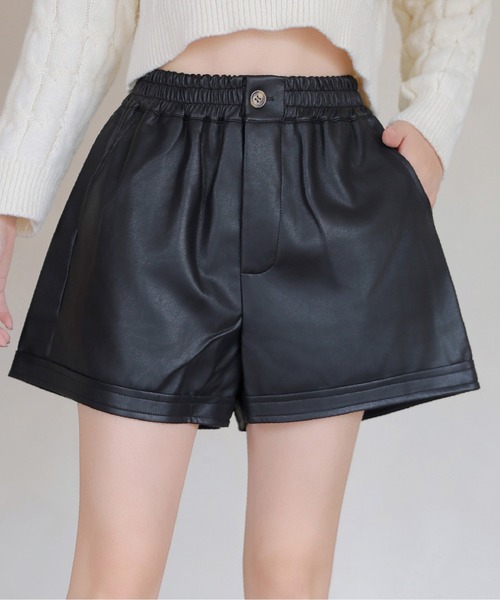 FINEnough(ファインナフ)の「合皮ショートパンツ(その他パンツ・レディース・ブラック/ブラウン・L/M/S)」の17枚目の写真