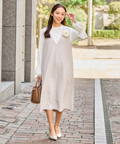 Honeys(ハニーズ)の「リボン風ハンドバッグ(ハンドバッグ・レディース・ブラック/ライトグレー/ライトブラウン/ラベンダー・FREE)」の13枚目の写真