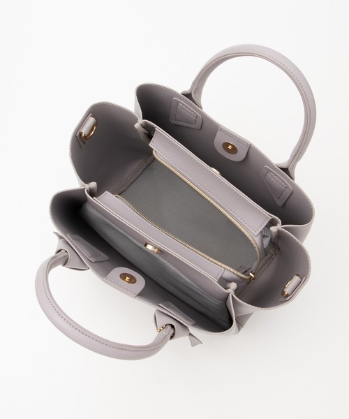 Honeys(ハニーズ)の「リボン風ハンドバッグ(ハンドバッグ・レディース・ブラック/ライトグレー/ライトブラウン/ラベンダー・FREE)」の20枚目の写真