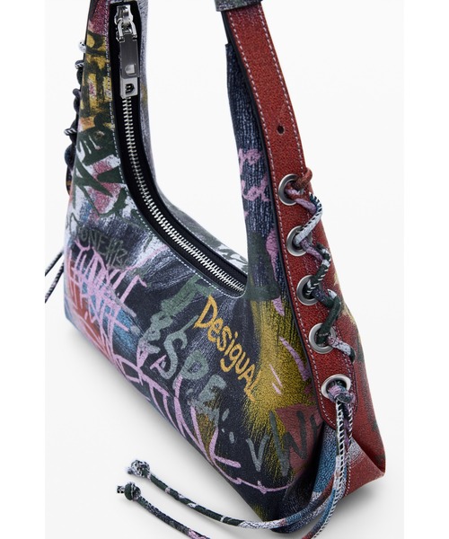 Desigual（デシグアル）の「グラフィティ風アートプリント ミニハンドショルダーバッグ（ショルダーバッグ・レディース・マルチ・FREE）」の8枚目の写真