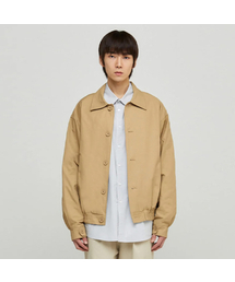 EULER（ユーラ）の「オーバーサイズミニマルミックスドコットンブルゾン（ベージュ）（MA-1）」