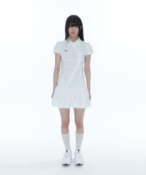 KASHIKO（カシコ）の「Puff Preppy Mini Dress White（ワンピース・レディース・その他・SMALL/MEDIUM）」の3枚目の写真