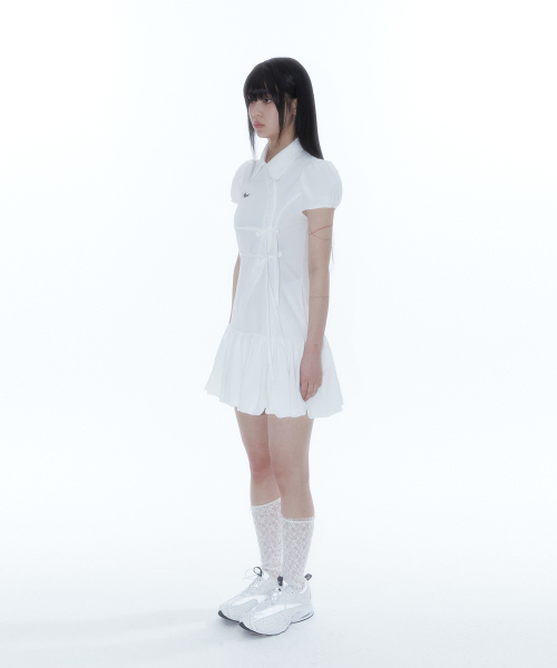 KASHIKO（カシコ）の「Puff Preppy Mini Dress White（ワンピース・レディース・その他・SMALL/MEDIUM）」の4枚目の写真