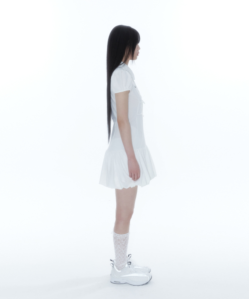 KASHIKO（カシコ）の「Puff Preppy Mini Dress White（ワンピース・レディース・その他・SMALL/MEDIUM）」の6枚目の写真