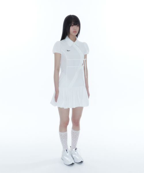 KASHIKO（カシコ）の「Puff Preppy Mini Dress White（ワンピース・レディース・その他・SMALL/MEDIUM）」の7枚目の写真