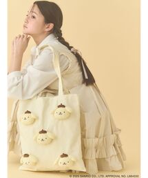 merry jenny（メリージェニー）の「もこもこポムポムプリントート（トートバッグ）」
