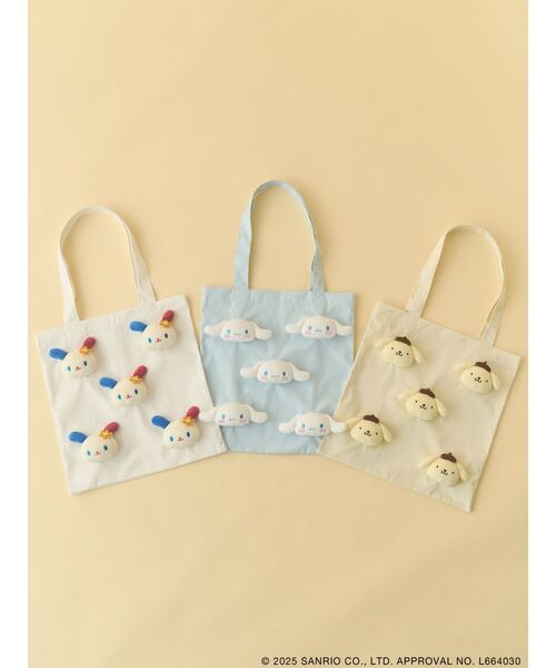 merry jenny（メリージェニー）の「もこもこポムポムプリントート（トートバッグ・レディース・イエロー・FREE）」の15枚目の写真