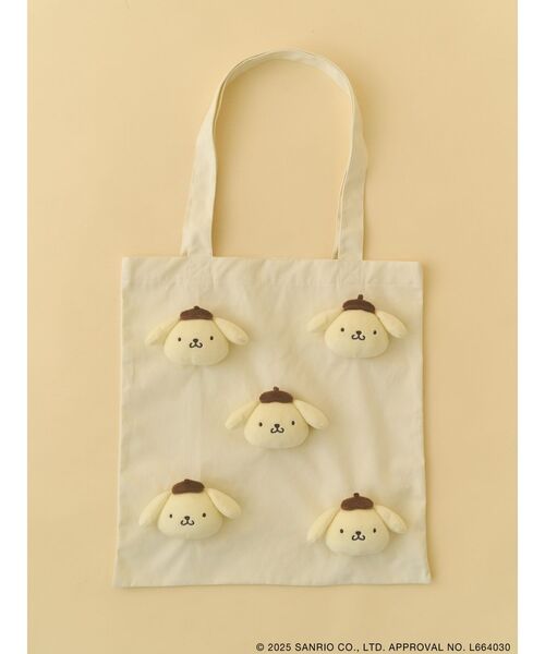 merry jenny（メリージェニー）の「もこもこポムポムプリントート（トートバッグ・レディース・イエロー・FREE）」の3枚目の写真