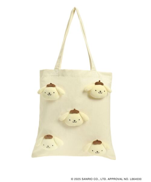 merry jenny（メリージェニー）の「もこもこポムポムプリントート（トートバッグ・レディース・イエロー・FREE）」の6枚目の写真