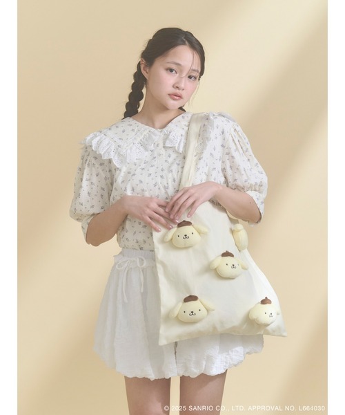 merry jenny（メリージェニー）の「もこもこポムポムプリントート（トートバッグ・レディース・イエロー・FREE）」の16枚目の写真