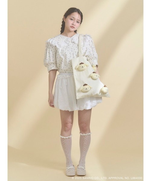 merry jenny（メリージェニー）の「もこもこポムポムプリントート（トートバッグ・レディース・イエロー・FREE）」の19枚目の写真