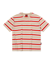 Multi Stripe T-shirts Beige