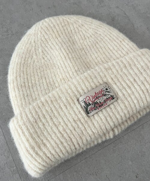 CPCM（シーピーシーエム）の「MIX糸ニット帽（キャップ・レディース・ベージュ/チャコールグレー/レッド/アイボリー・FREE）」の11枚目の写真