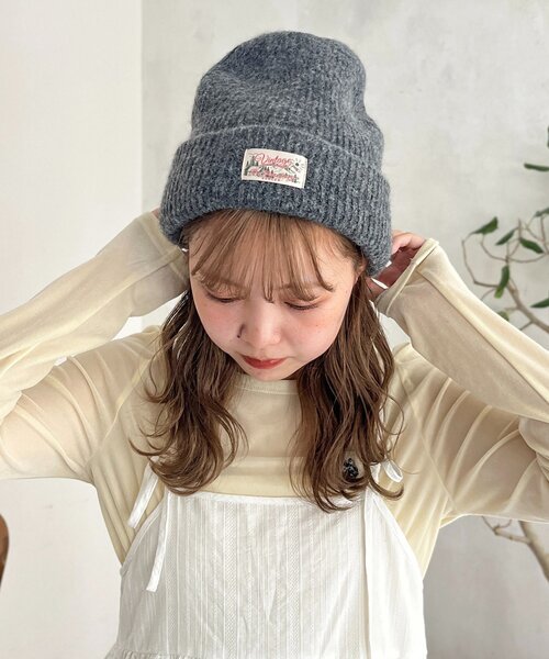 CPCM（シーピーシーエム）の「MIX糸ニット帽（キャップ・レディース・ベージュ/チャコールグレー/レッド/アイボリー・FREE）」の13枚目の写真