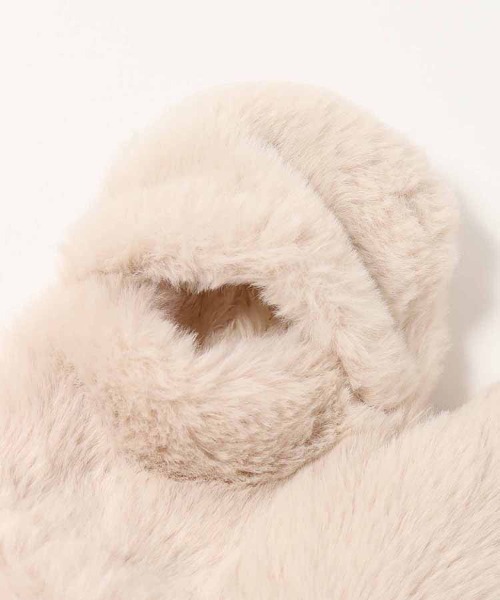 KANGOL(カンゴール)の「KANGOLストラップ付きミトングローブ(手袋・レディース・オフホワイト/オレンジ系その他/ブラック・FREE)」の5枚目の写真