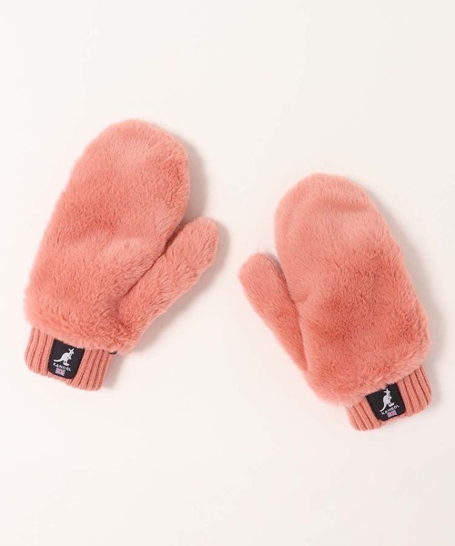 KANGOL(カンゴール)の「KANGOLストラップ付きミトングローブ(手袋・レディース・オフホワイト/オレンジ系その他/ブラック・FREE)」の18枚目の写真