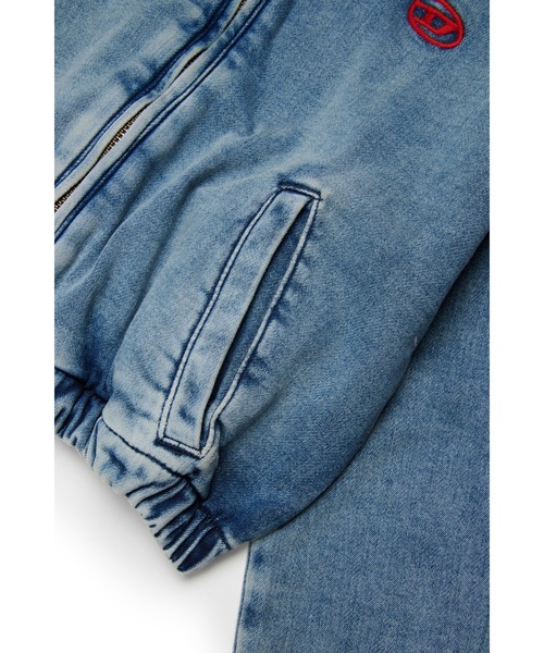 DIESEL（ディーゼル）の「キッズ ジョグ ジャケット JAXY JJJ（デニムジャケット・キッズ・インディゴブルー・14Y/12Y/10Y/8Y/6Y）」の4枚目の写真