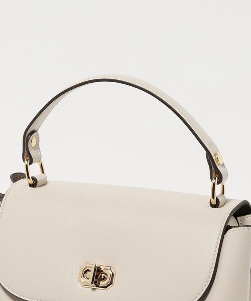 UNITED ARROWS（ユナイテッドアローズ）の「ダブルフェイス ワンハンドル バッグ（ハンドバッグ・レディース・ブラック/ベージュ・FREE）」の19枚目の写真