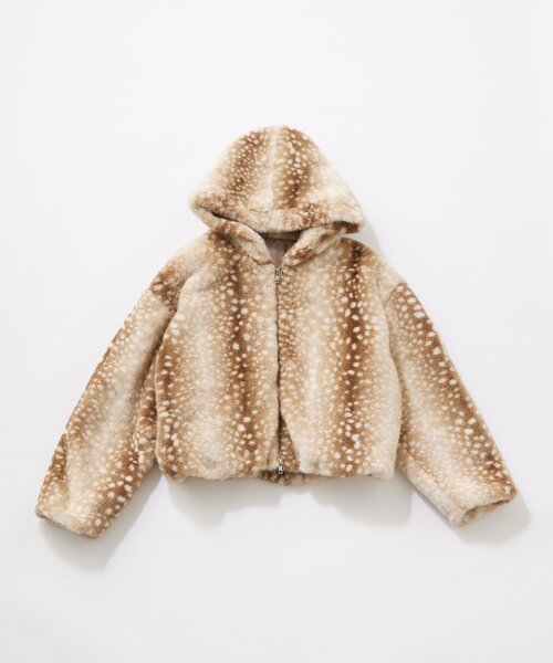 OLIVE des OLIVE(オリーブデオリーブ)の「ファーフードブルゾン(ブルゾン・レディース・その他1/アイボリー・FREE)」の19枚目の写真