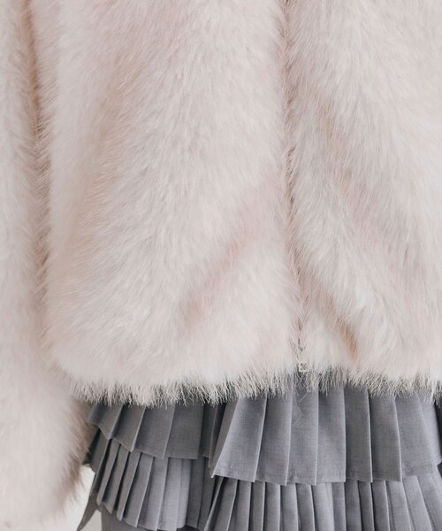 OLIVE des OLIVE(オリーブデオリーブ)の「ファーフードブルゾン(ブルゾン・レディース・その他1/アイボリー・FREE)」の5枚目の写真