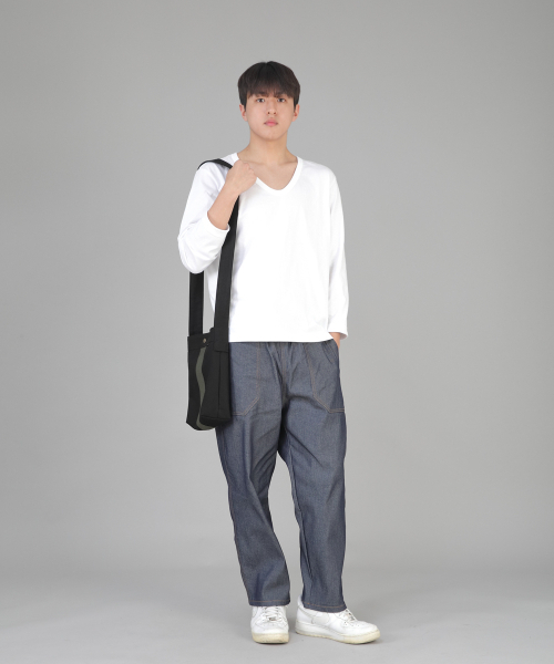 SAINTCREW(セントクルー)の「ボールドライン Mサイズ クロスバッグ LMC-128 ブラックカーキ(メッセンジャーバッグ・メンズ・その他・フリー)」の5枚目の写真