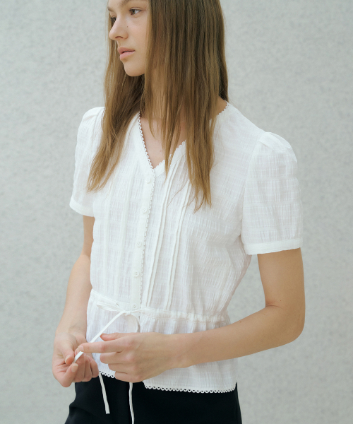 OCTETTE(オテット)の「HANDEL LACE BLOUSE_WHITE(シャツ/ブラウス・レディース・ホワイト・FREE)」の5枚目の写真