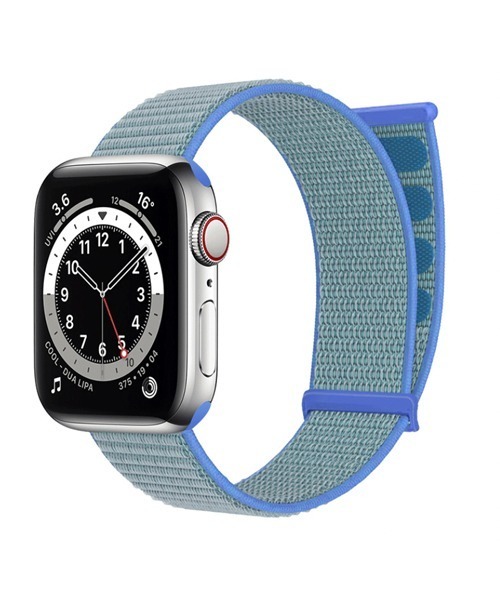 Fun & Daily（ファンアンドデイリー）の「Apple Watch スポーツナイロンバンド（デジタル腕時計・メンズ・カーキ/ブラック/オレンジ/ブルー/グレー/ピンク/パープル・A/B）」の4枚目の写真